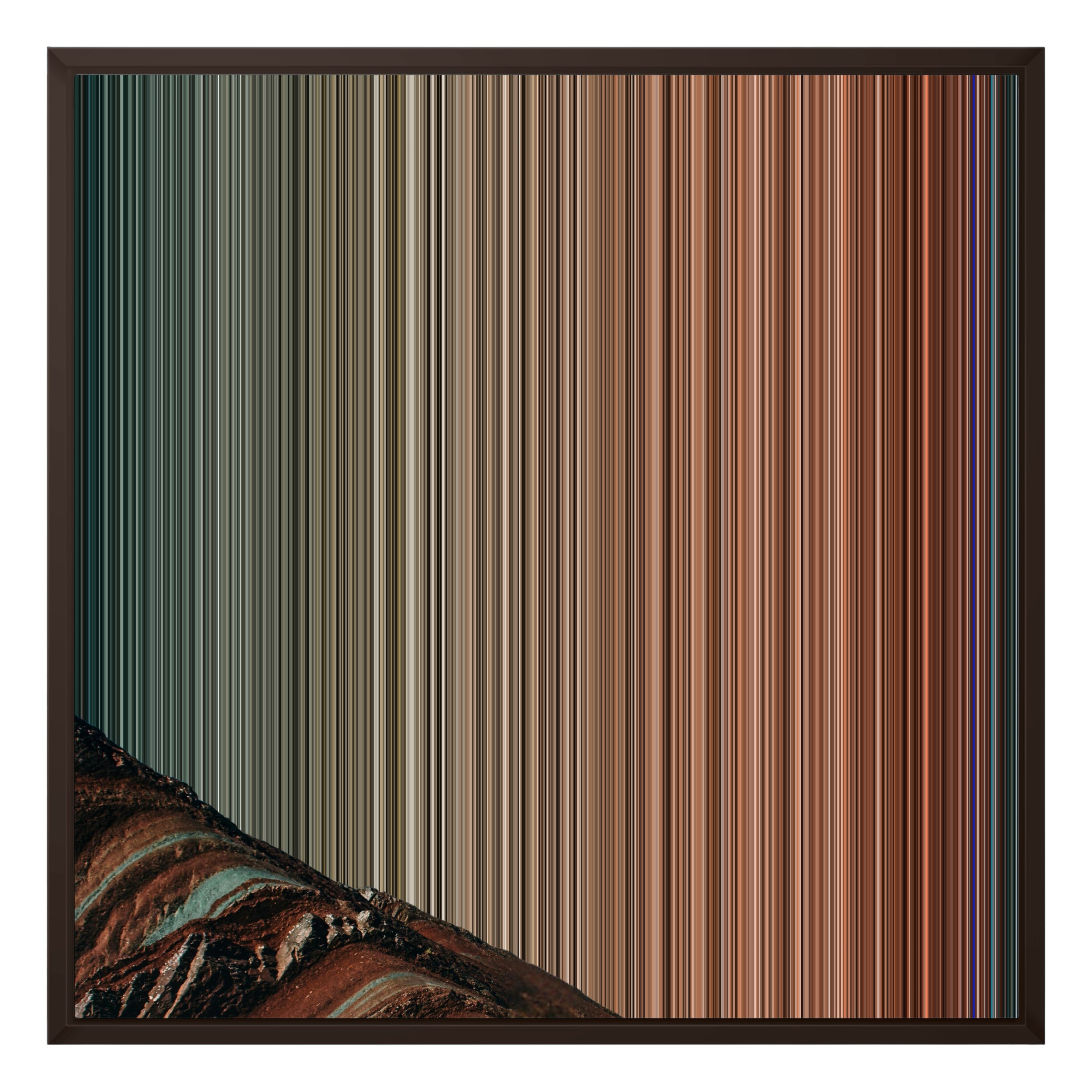 24×24" Framed Canvas - Brown variant