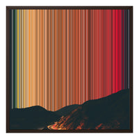 24×24" Framed Canvas - Brown variant