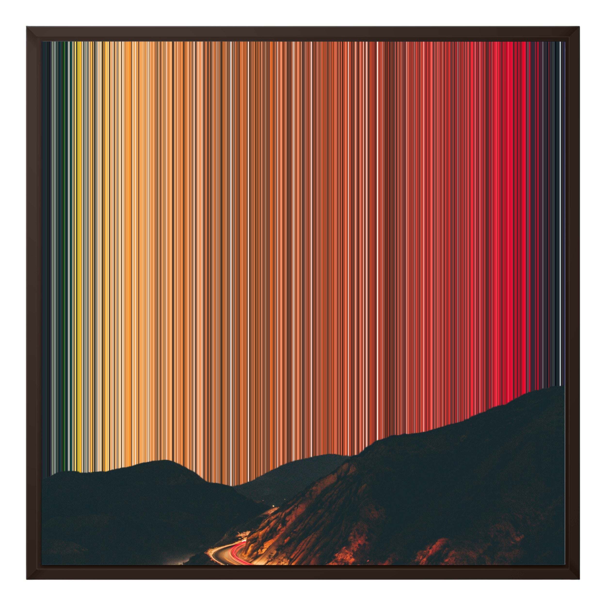 24×24" Framed Canvas - Brown variant