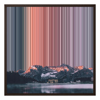 24×24" Framed Canvas - Brown variant