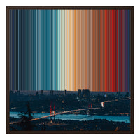 24×24" Framed Canvas - Brown variant