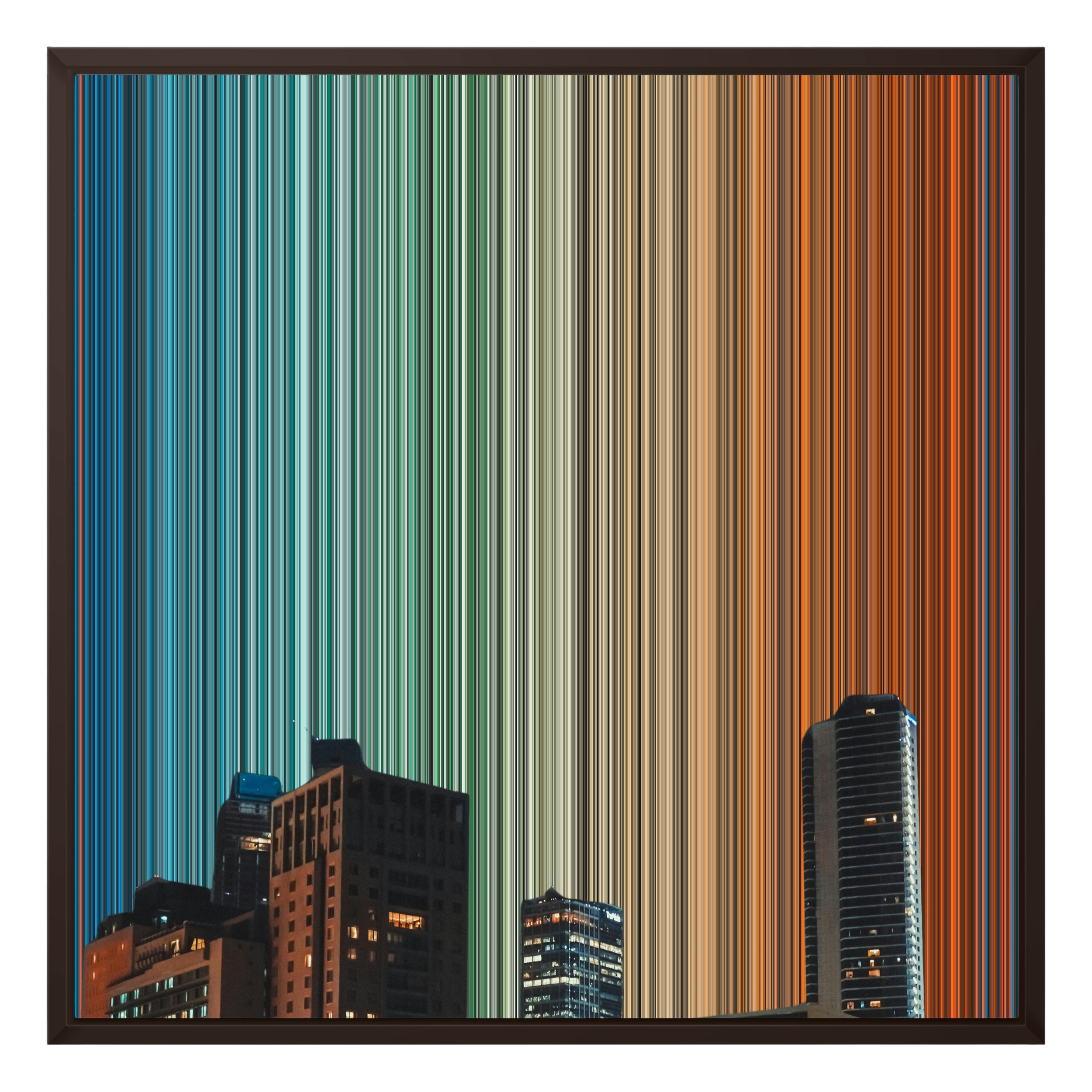 24×24" Framed Canvas - Brown variant