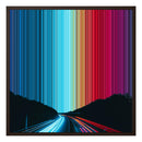 24×24" Framed Canvas - Brown variant