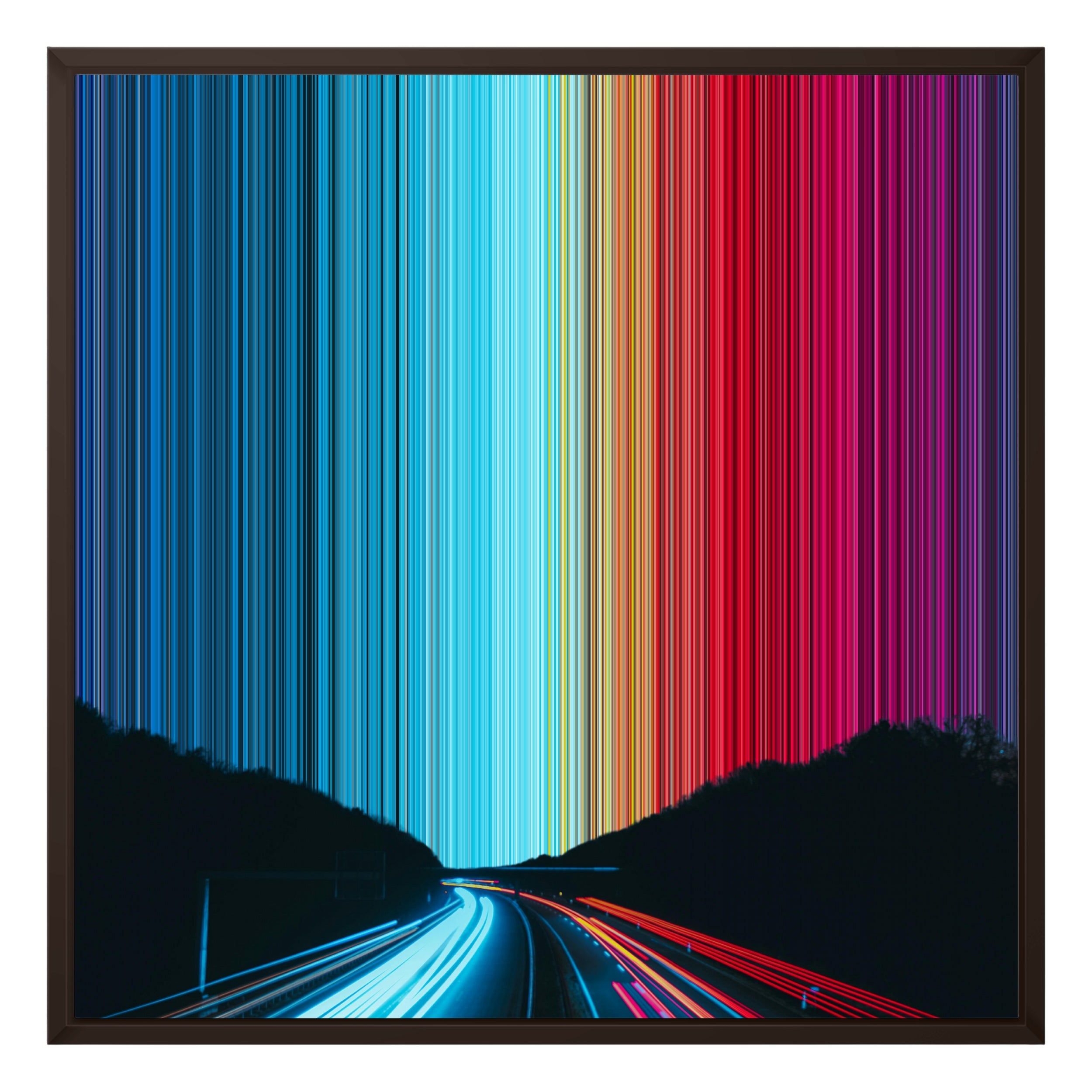 24×24" Framed Canvas - Brown variant