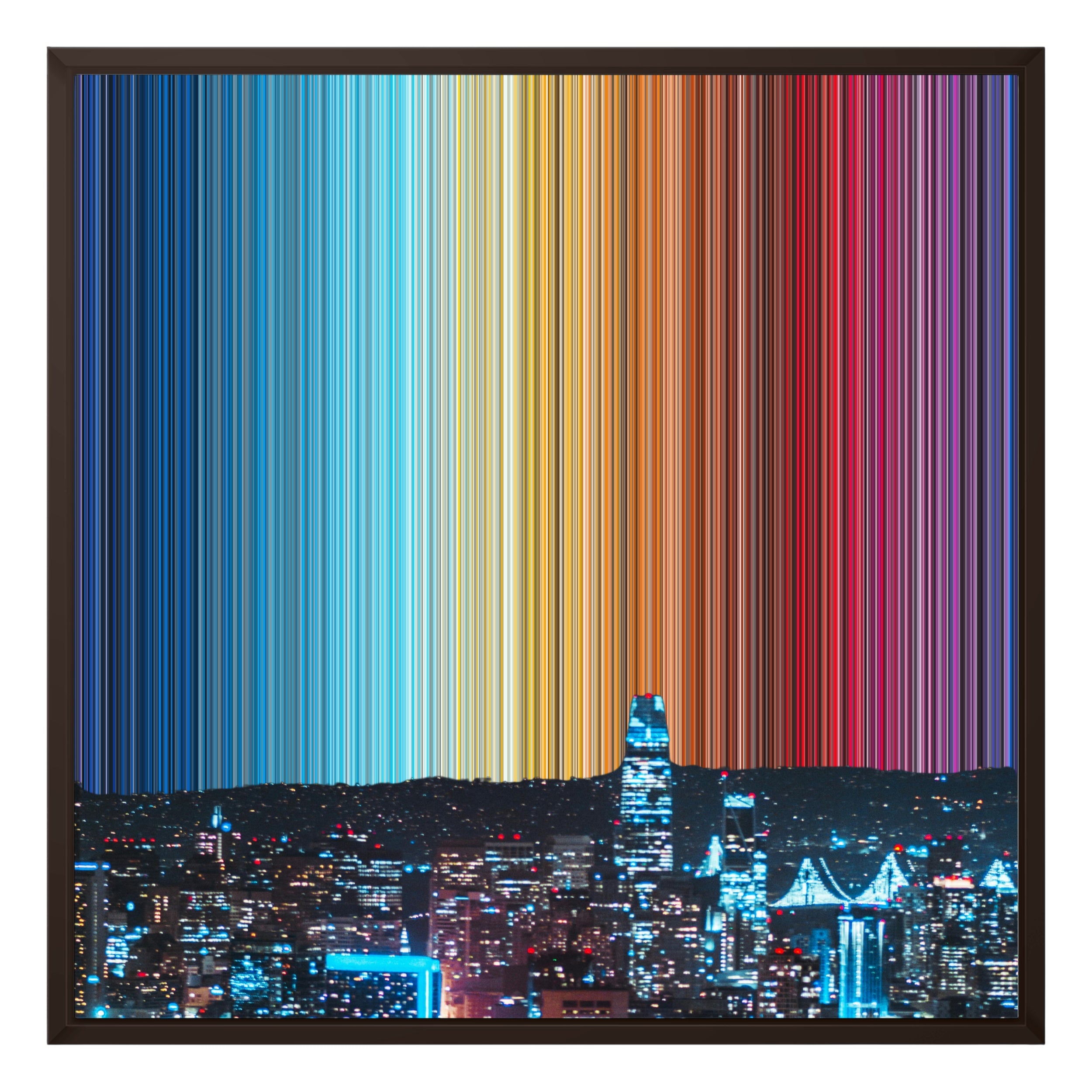 24×24" Framed Canvas - Brown variant