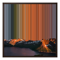 24×24" Framed Canvas - Brown variant