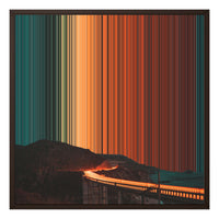 24×24" Framed Canvas - Brown variant