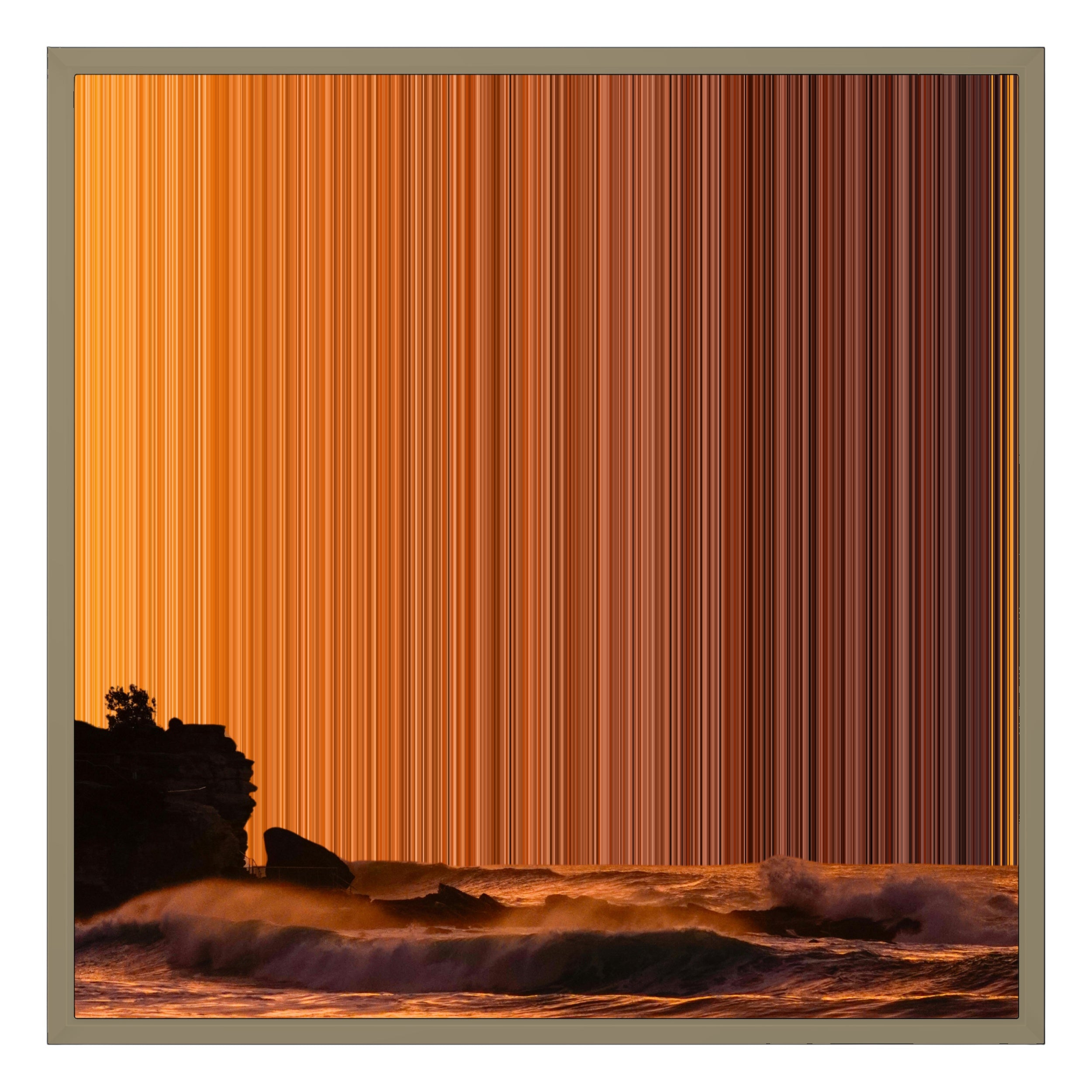 24×24" Framed Canvas - Natural variant