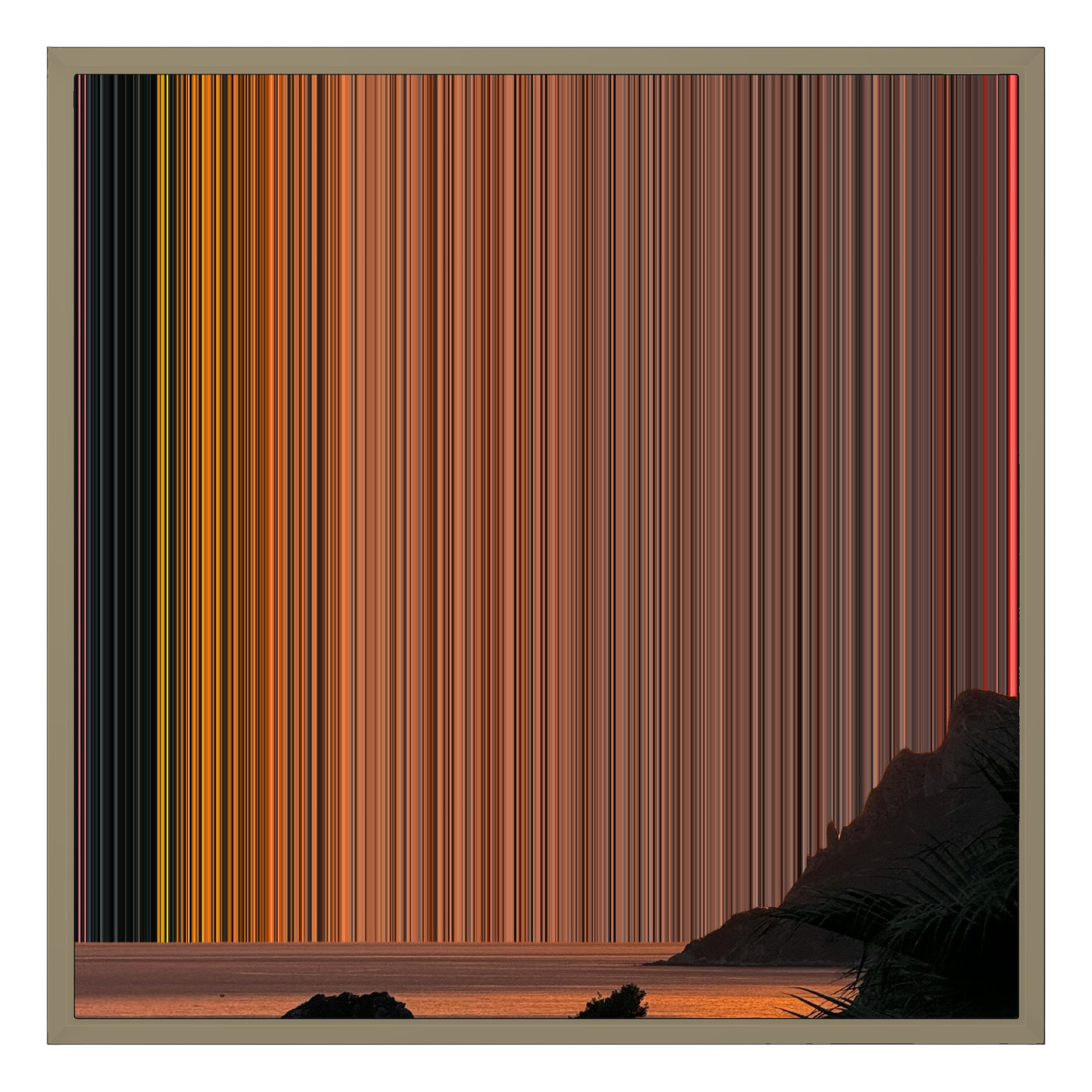 24×24" Framed Canvas - Natural variant