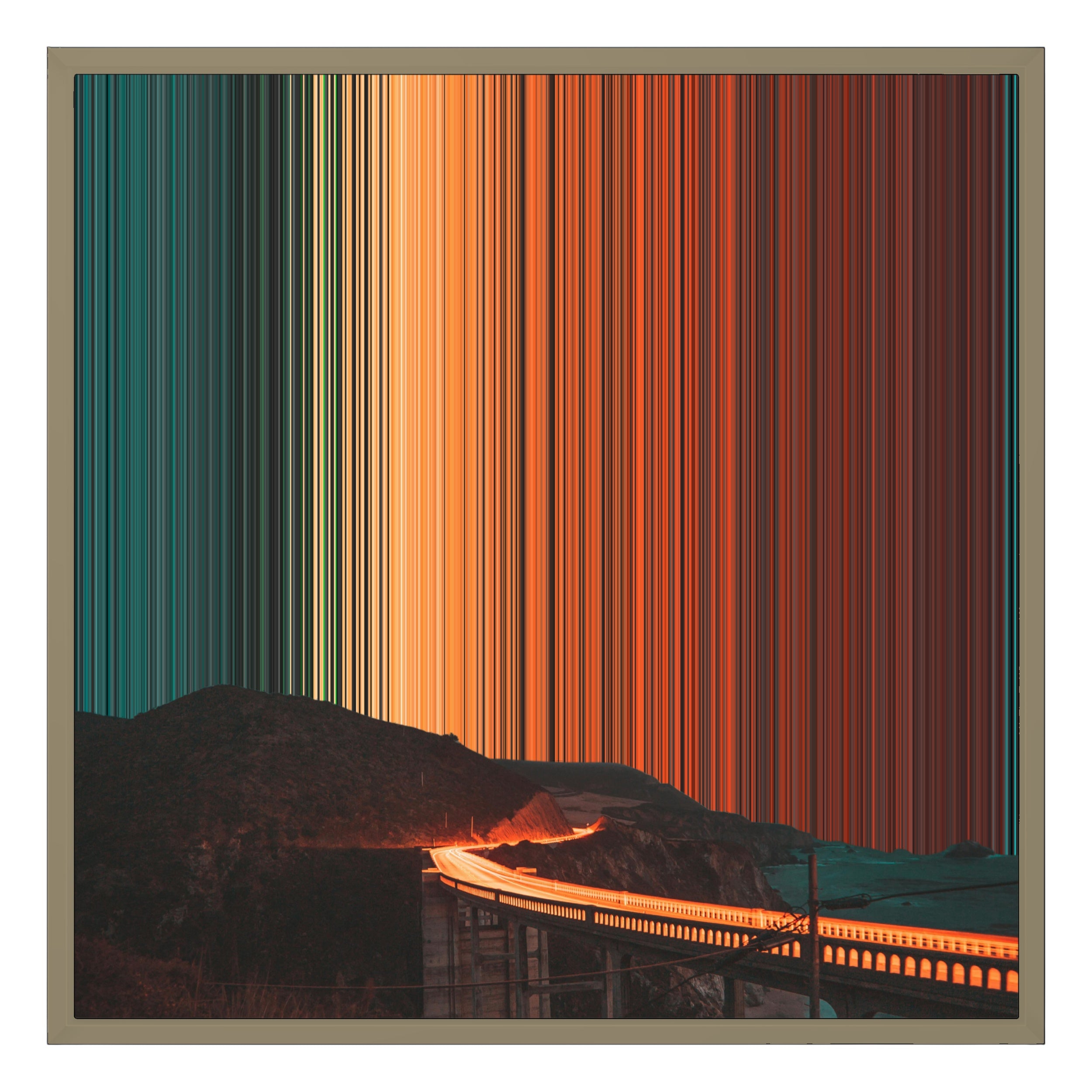 24×24" Framed Canvas - Natural variant