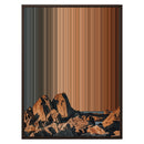 24×31" Framed Canvas - Brown variant