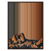 24×31" Framed Canvas - Brown variant