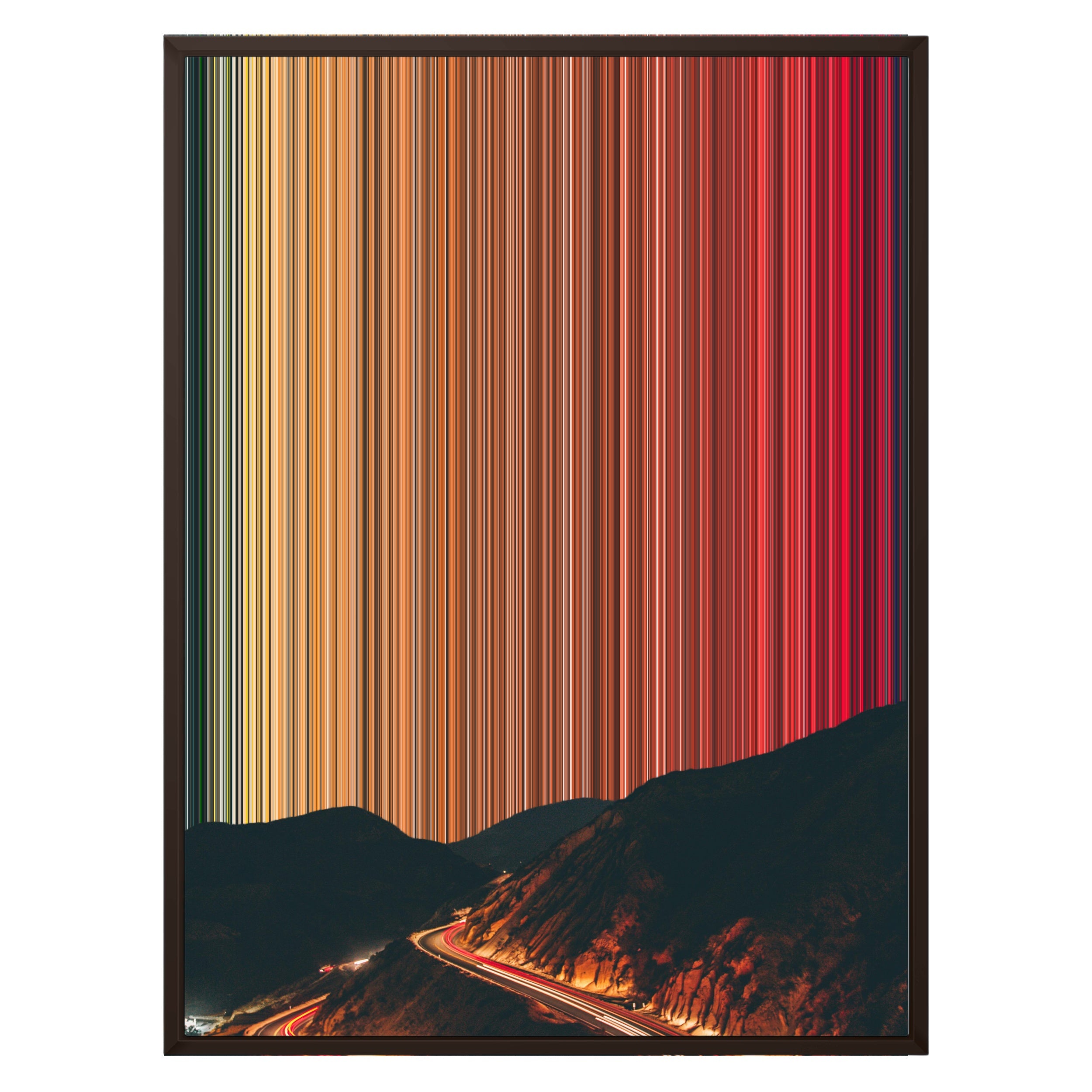 24×31" Framed Canvas - Brown variant