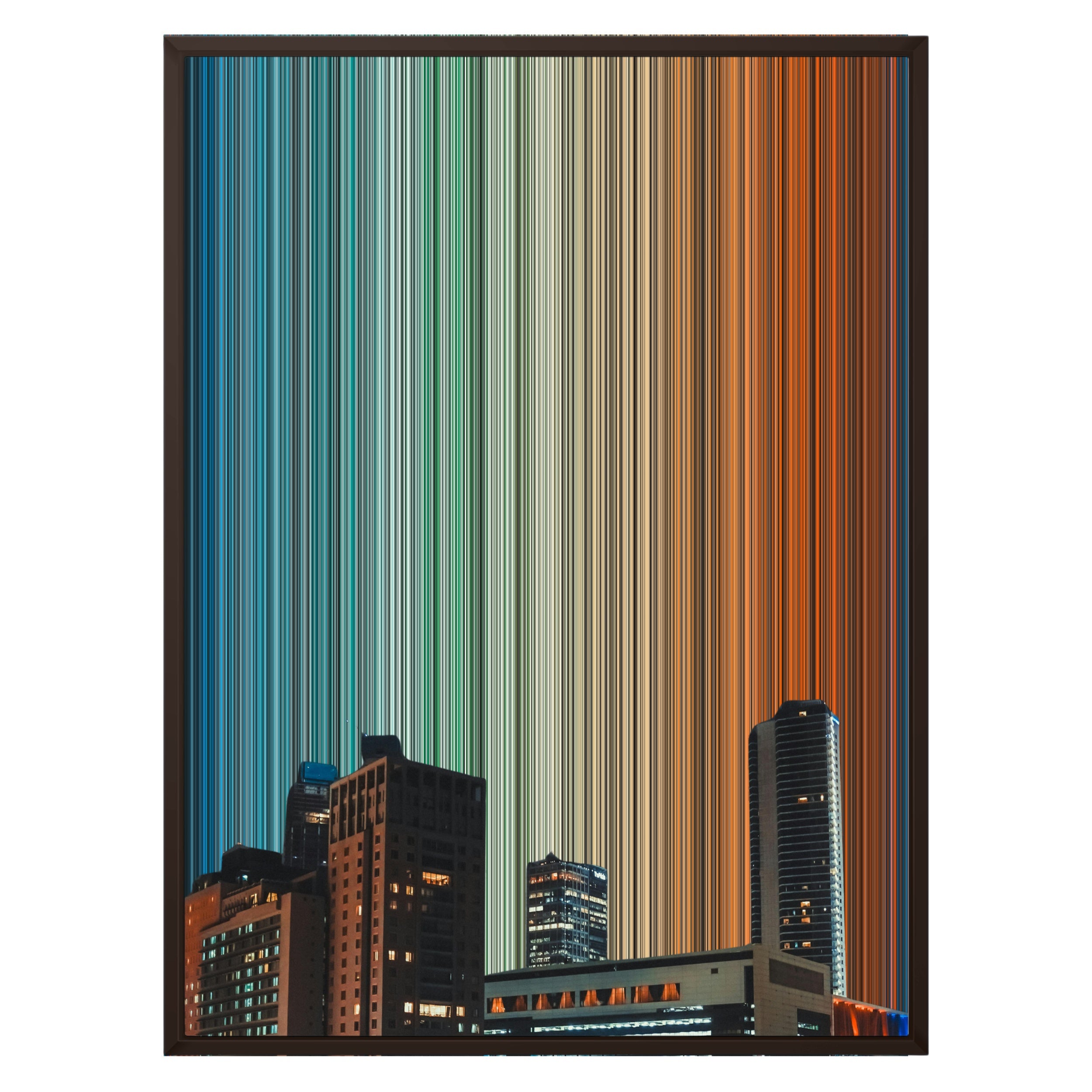 24×31" Framed Canvas - Brown variant