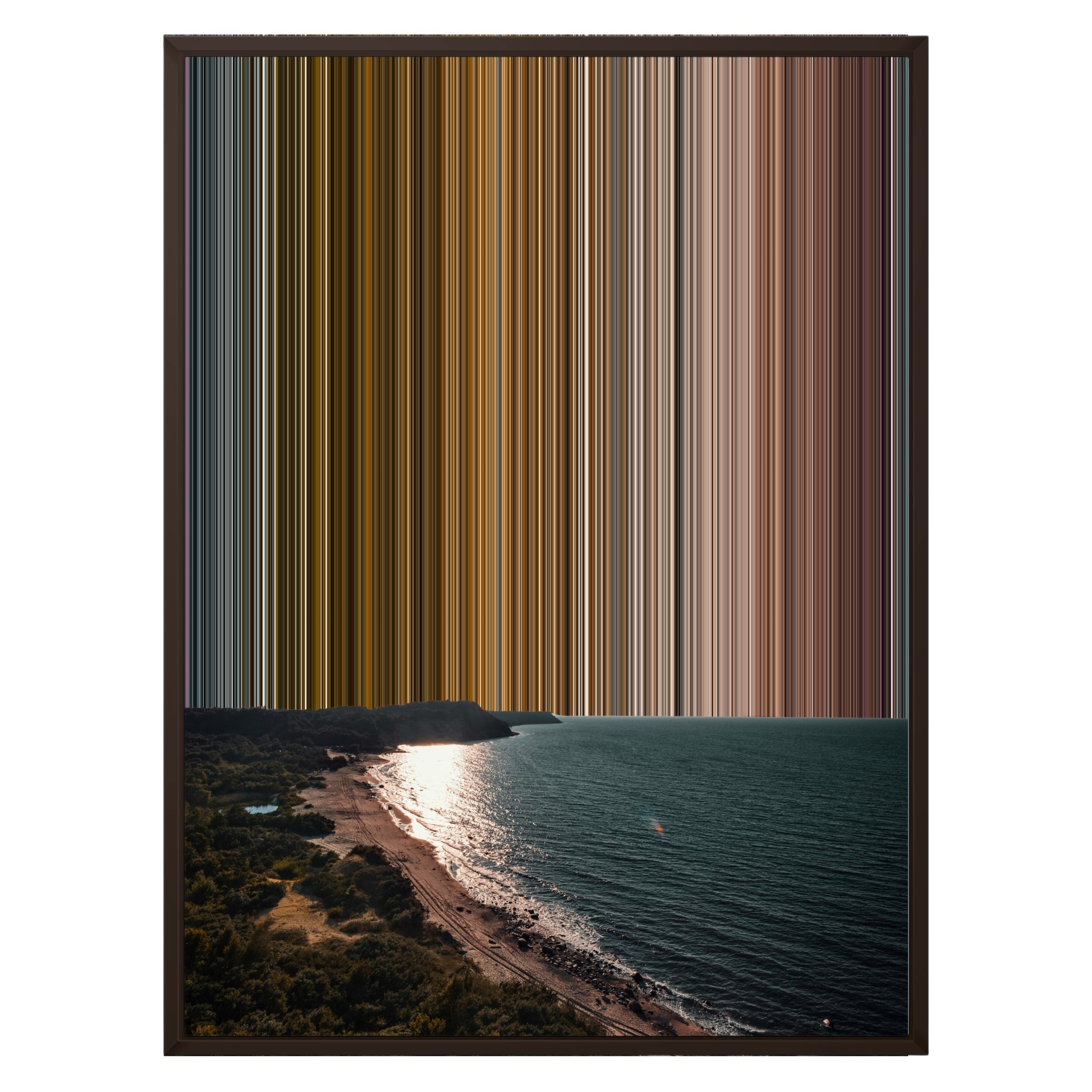 24×31" Framed Canvas - Brown variant