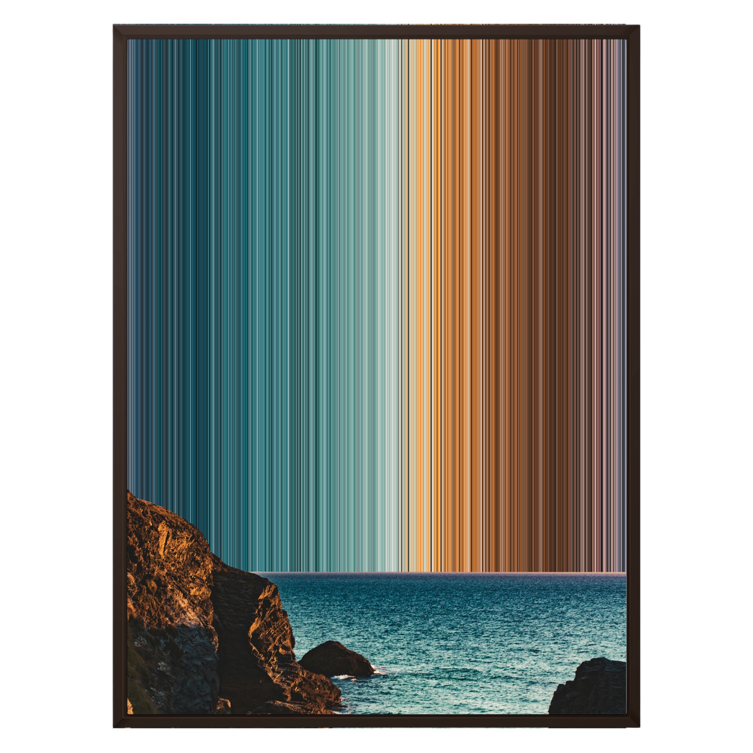 24×31" Framed Canvas - Brown variant