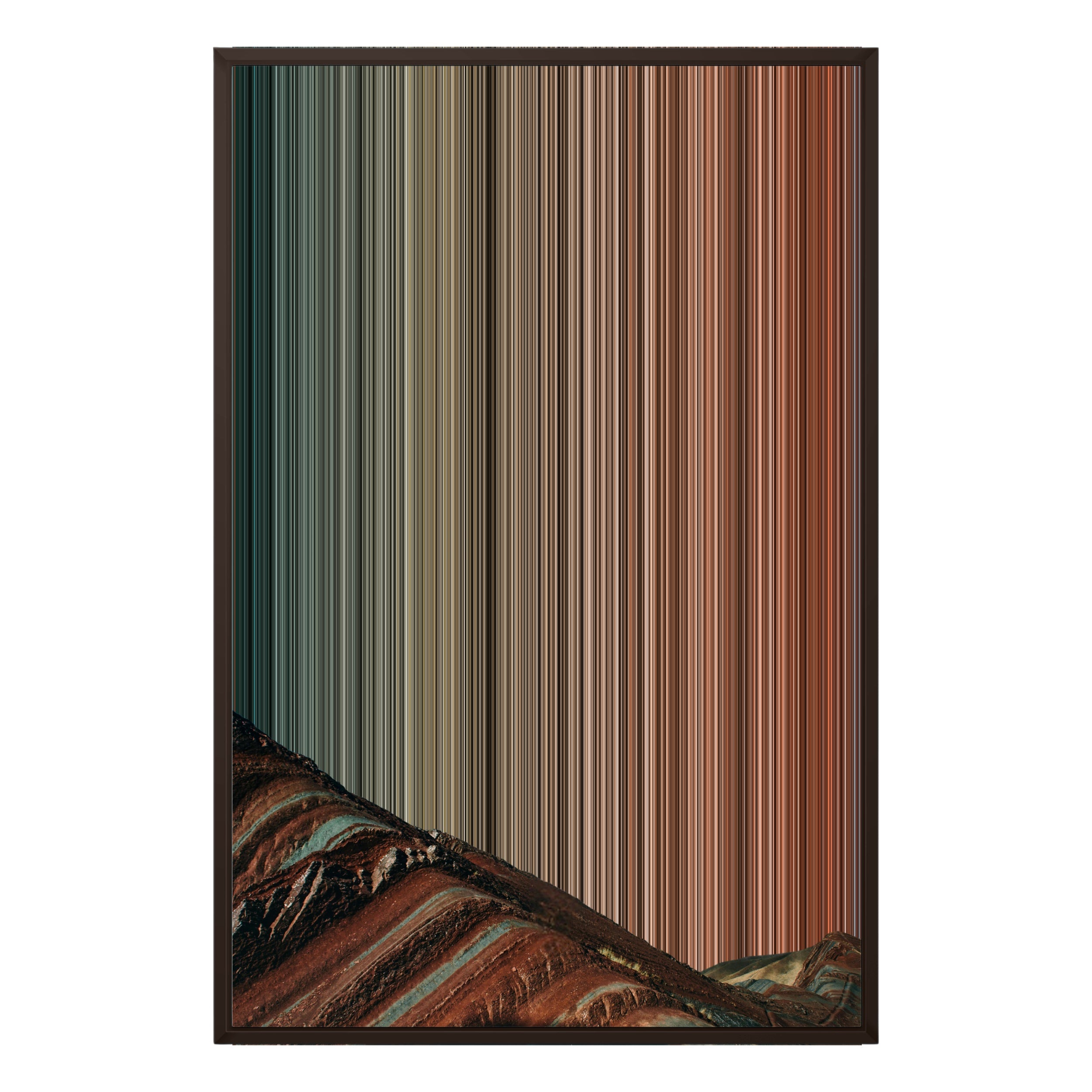 24×35" Framed Canvas - Brown variant