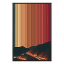 24×35" Framed Canvas - Brown variant