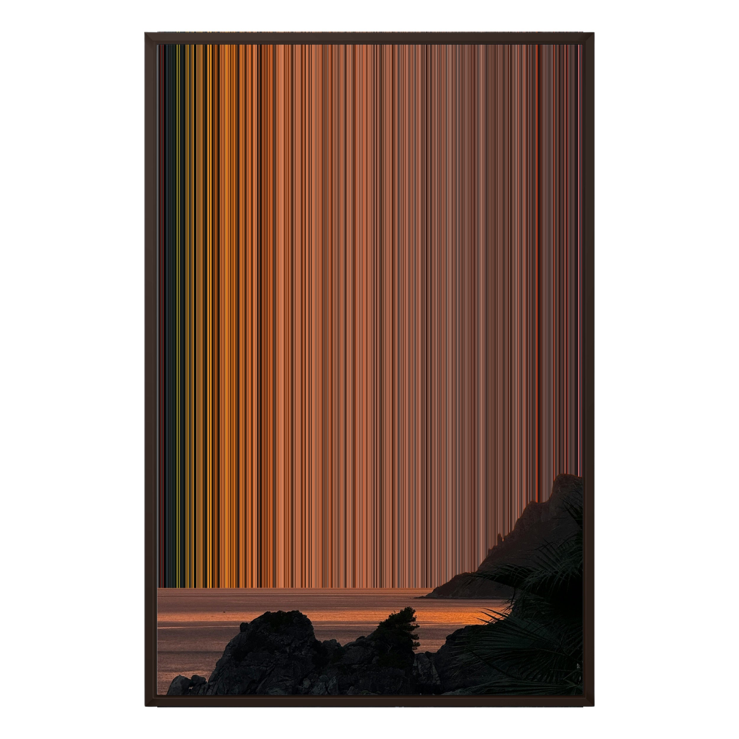 24×35" Framed Canvas - Brown variant