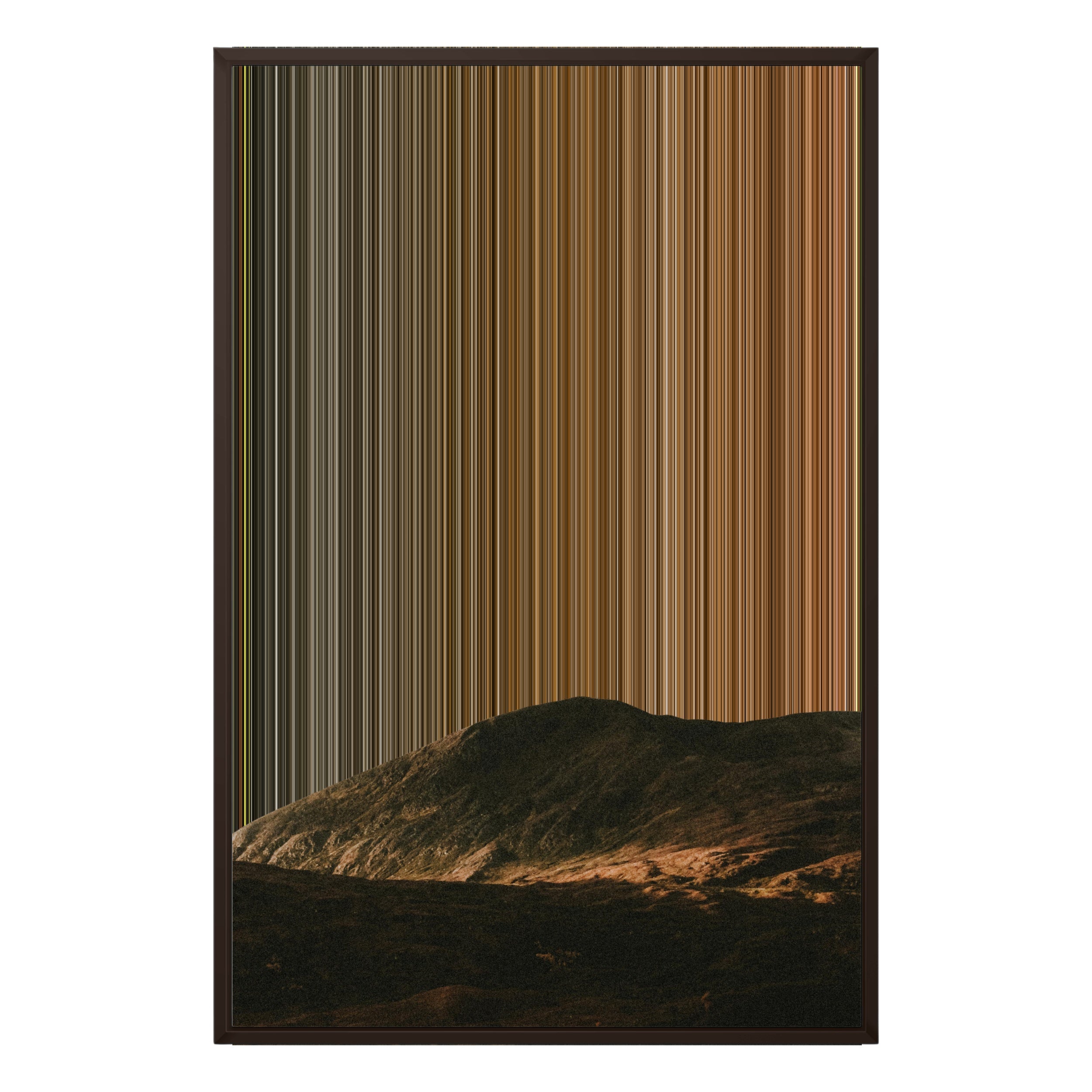 24×35" Framed Canvas - Brown variant