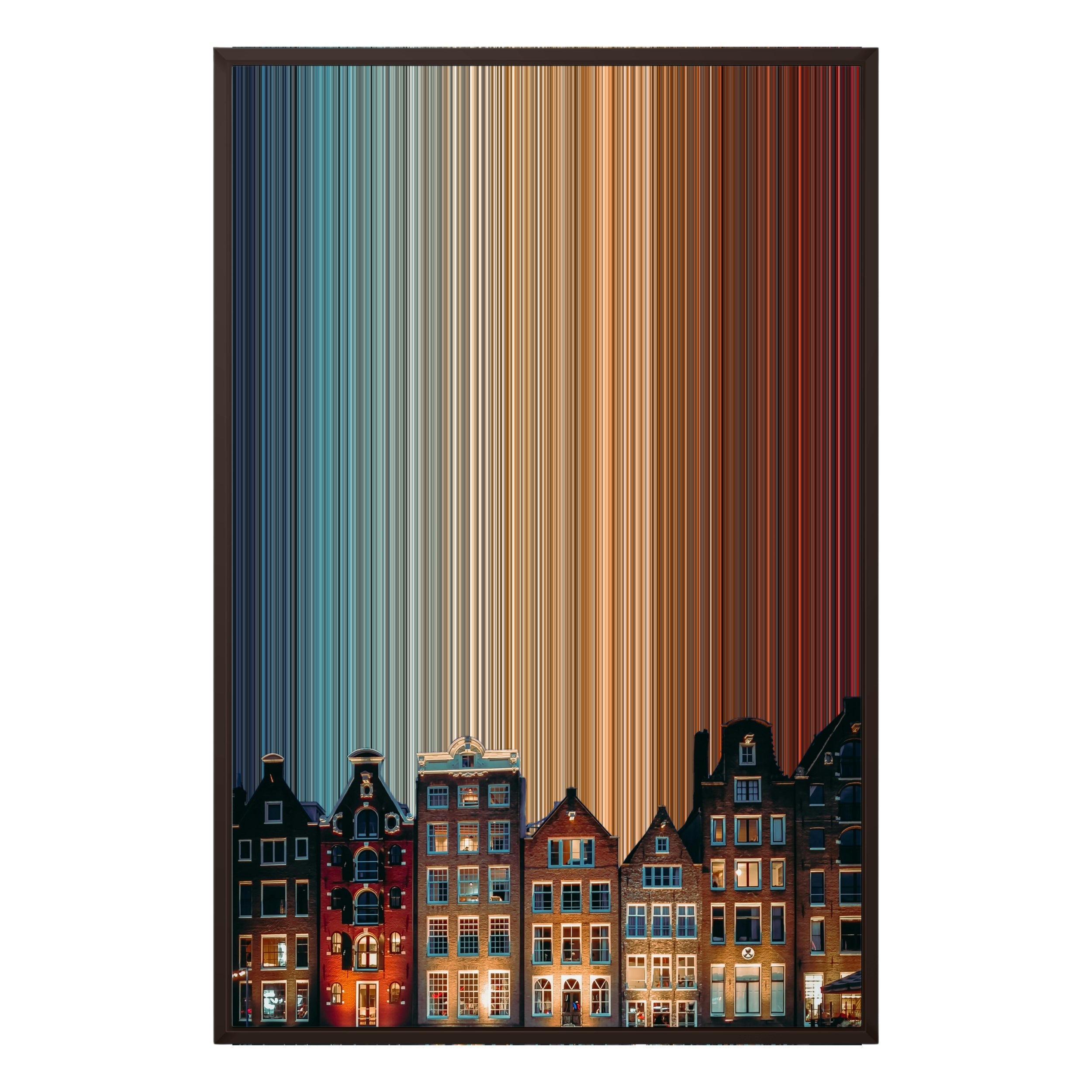 24×35" Framed Canvas - Brown variant