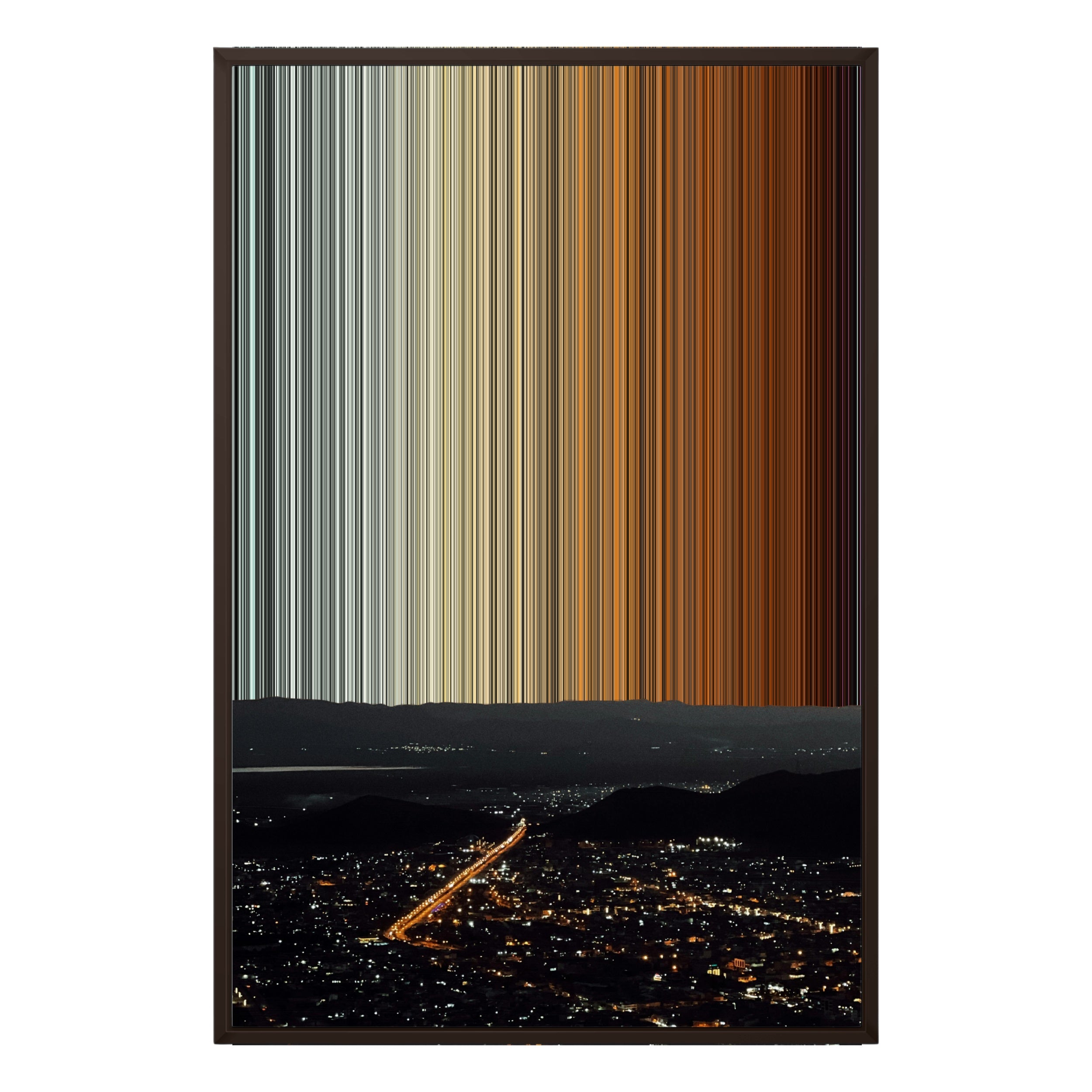 24×35" Framed Canvas - Brown variant