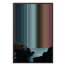 24×35" Framed Canvas - Brown variant