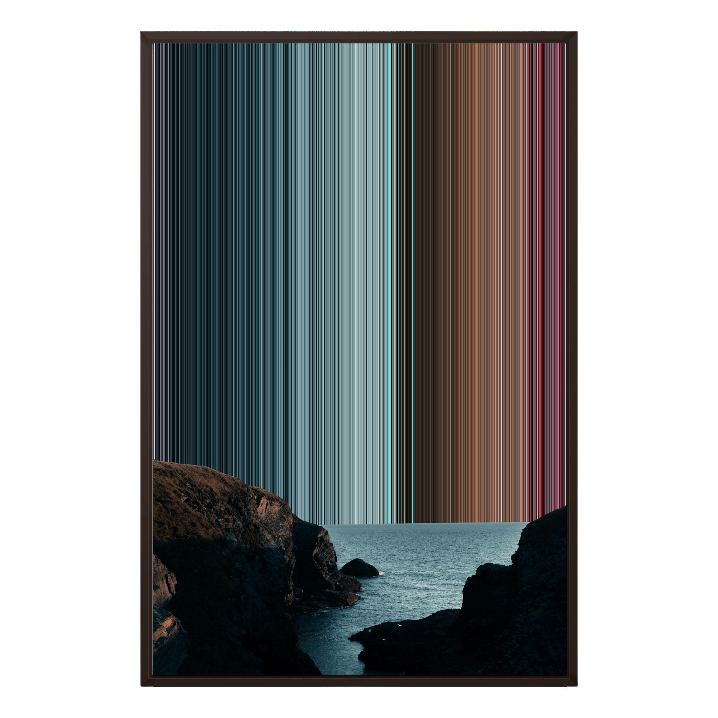 24×35" Framed Canvas - Brown variant