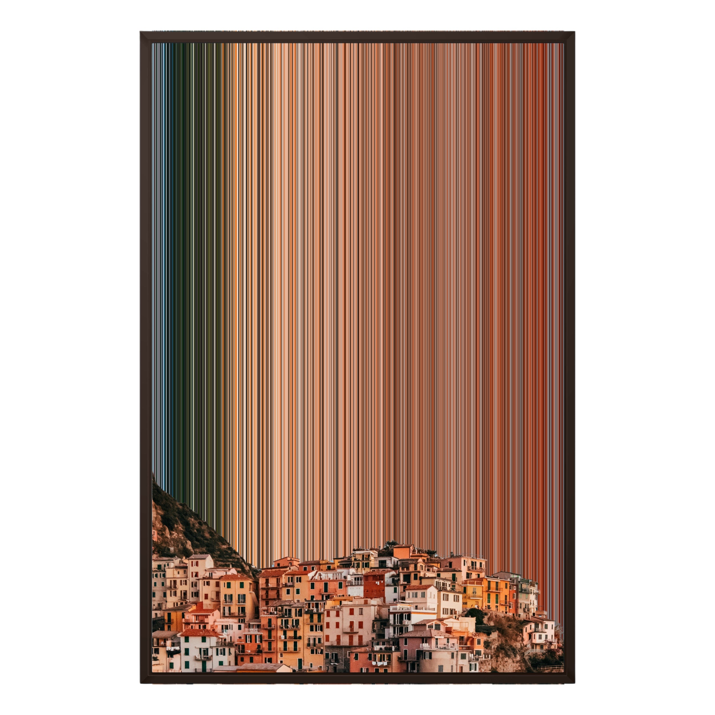 24×35" Framed Canvas - Brown variant