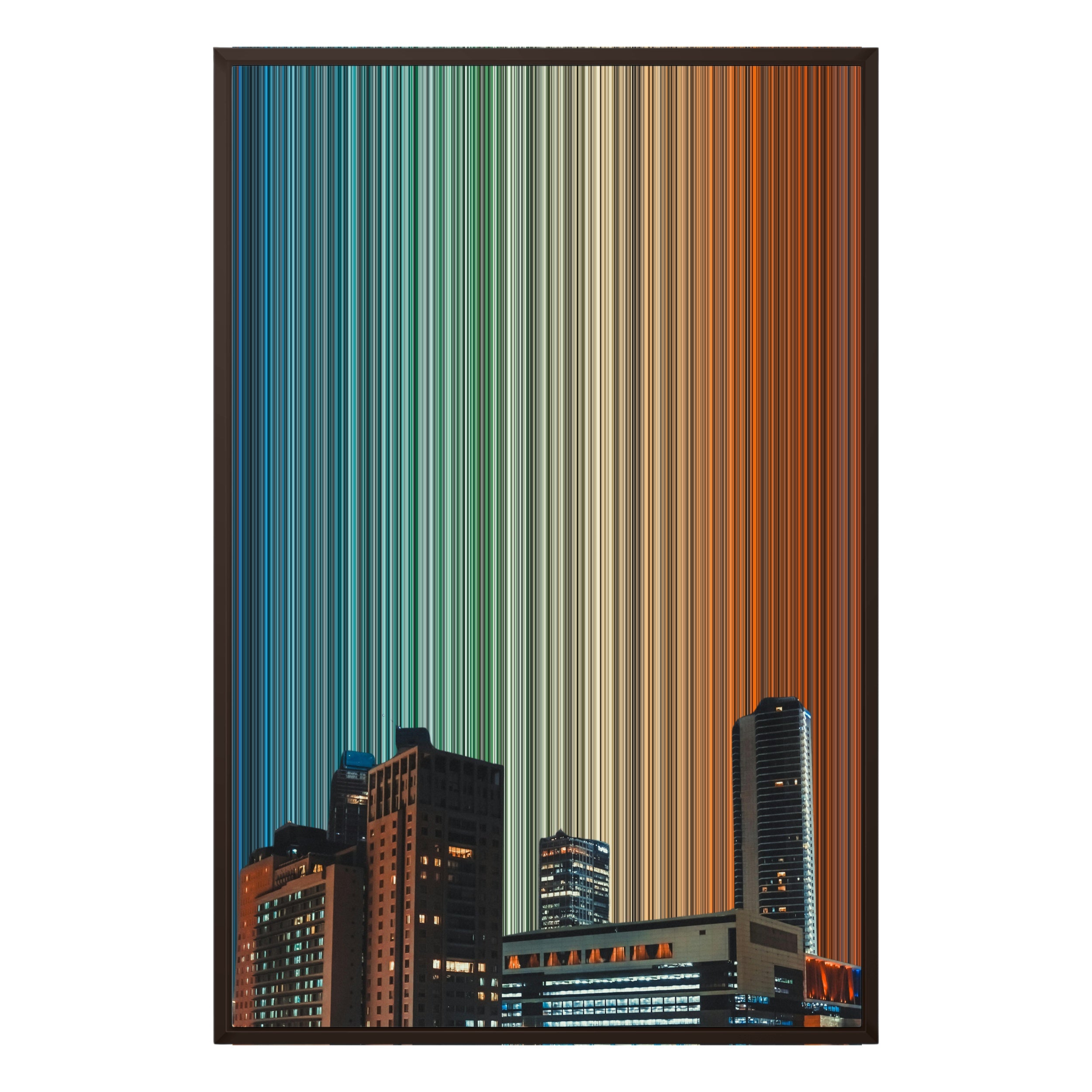 24×35" Framed Canvas - Brown variant