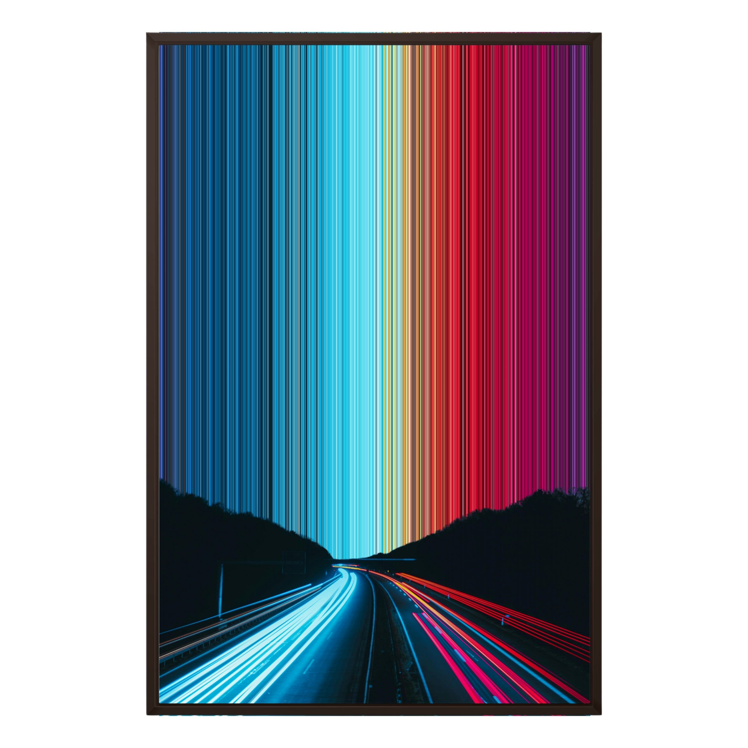 24×35" Framed Canvas - Brown variant