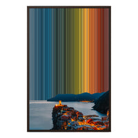 24×35" Framed Canvas - Brown variant