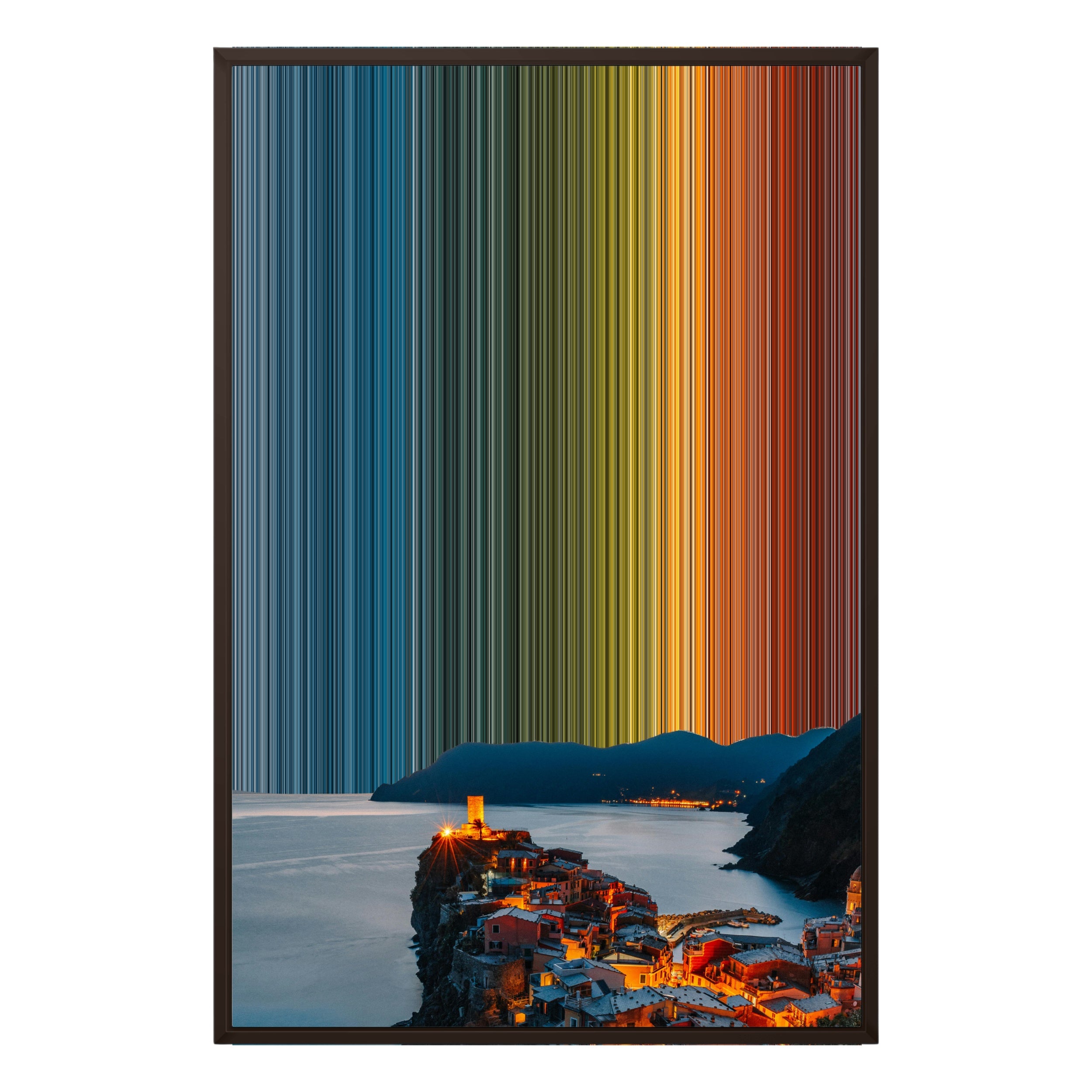 24×35" Framed Canvas - Brown variant