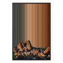 24×35" Framed Canvas - Brown variant