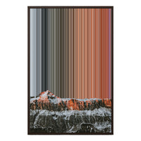 24×35" Framed Canvas - Brown variant