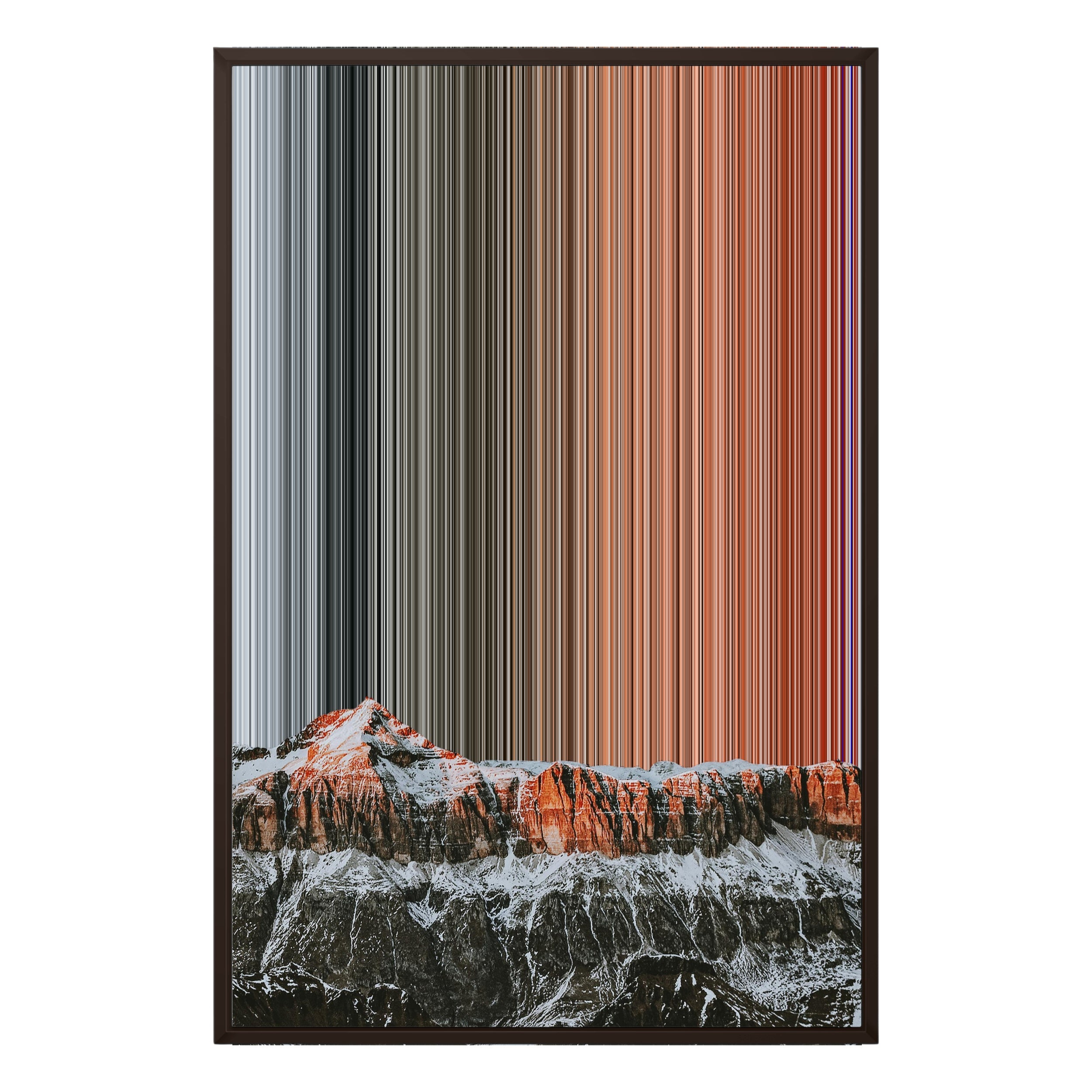 24×35" Framed Canvas - Brown variant