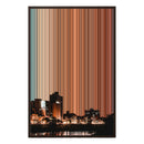 24×35" Framed Canvas - Brown variant