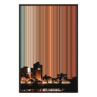 24×35" Framed Canvas - Brown variant