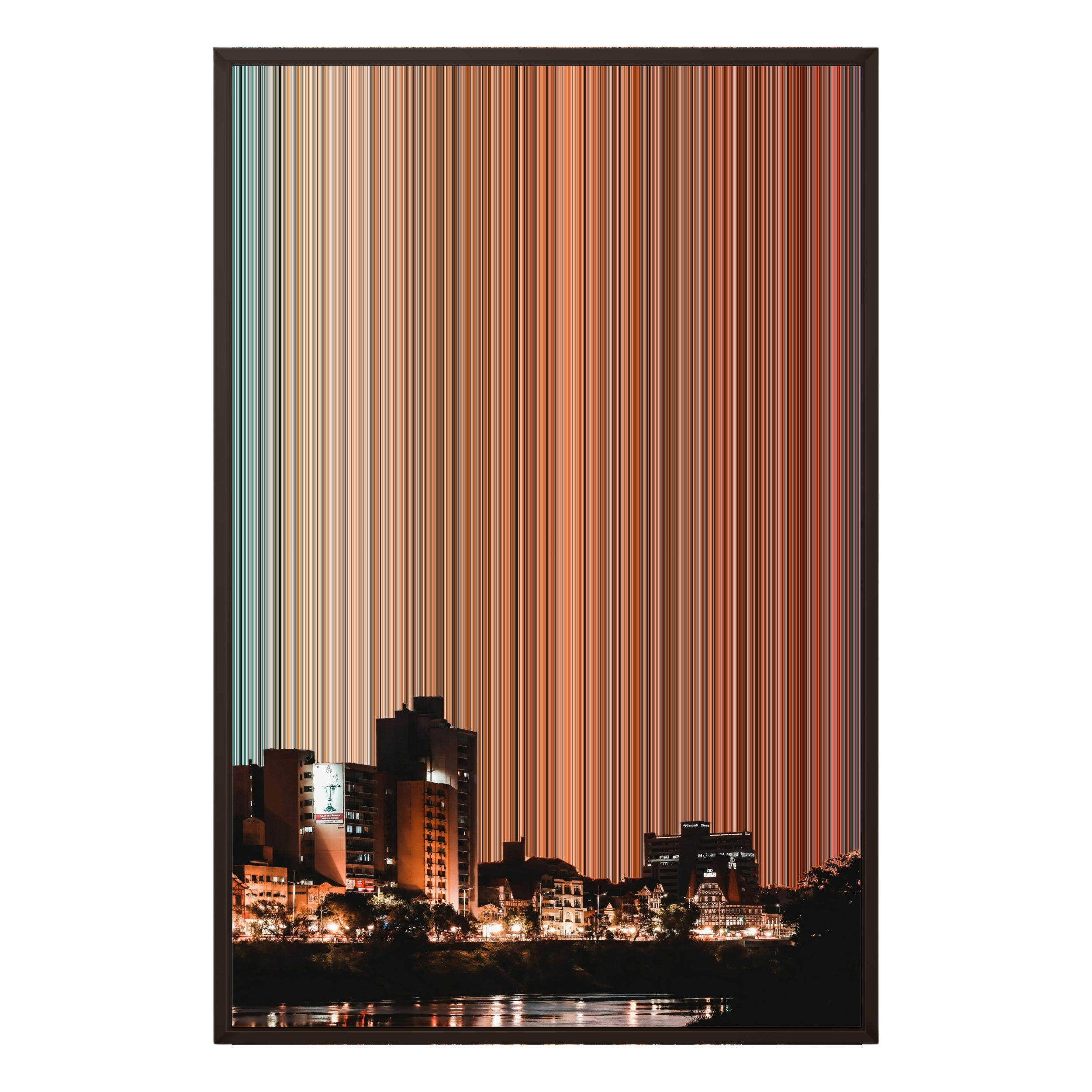 24×35" Framed Canvas - Brown variant