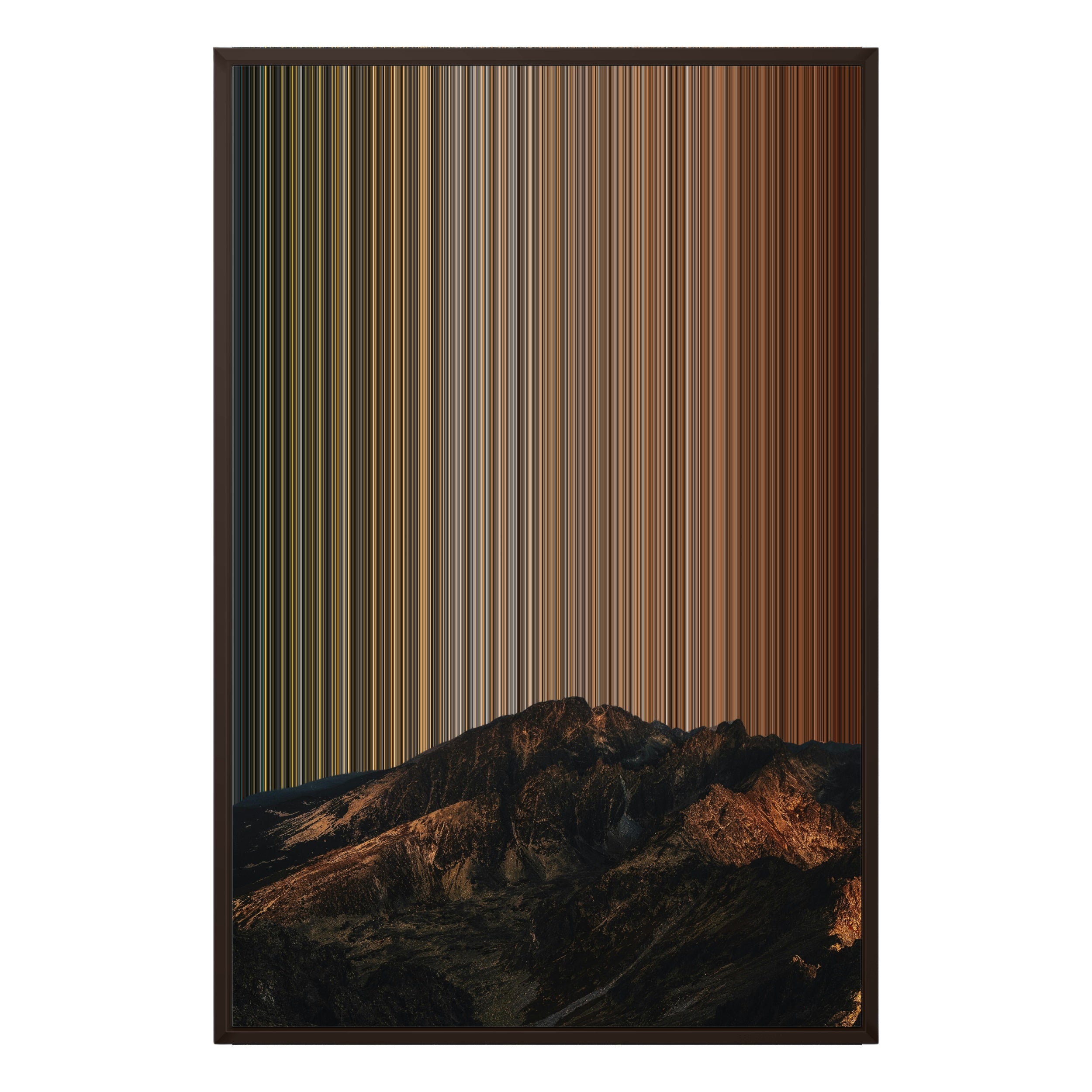 24×35" Framed Canvas - Brown variant