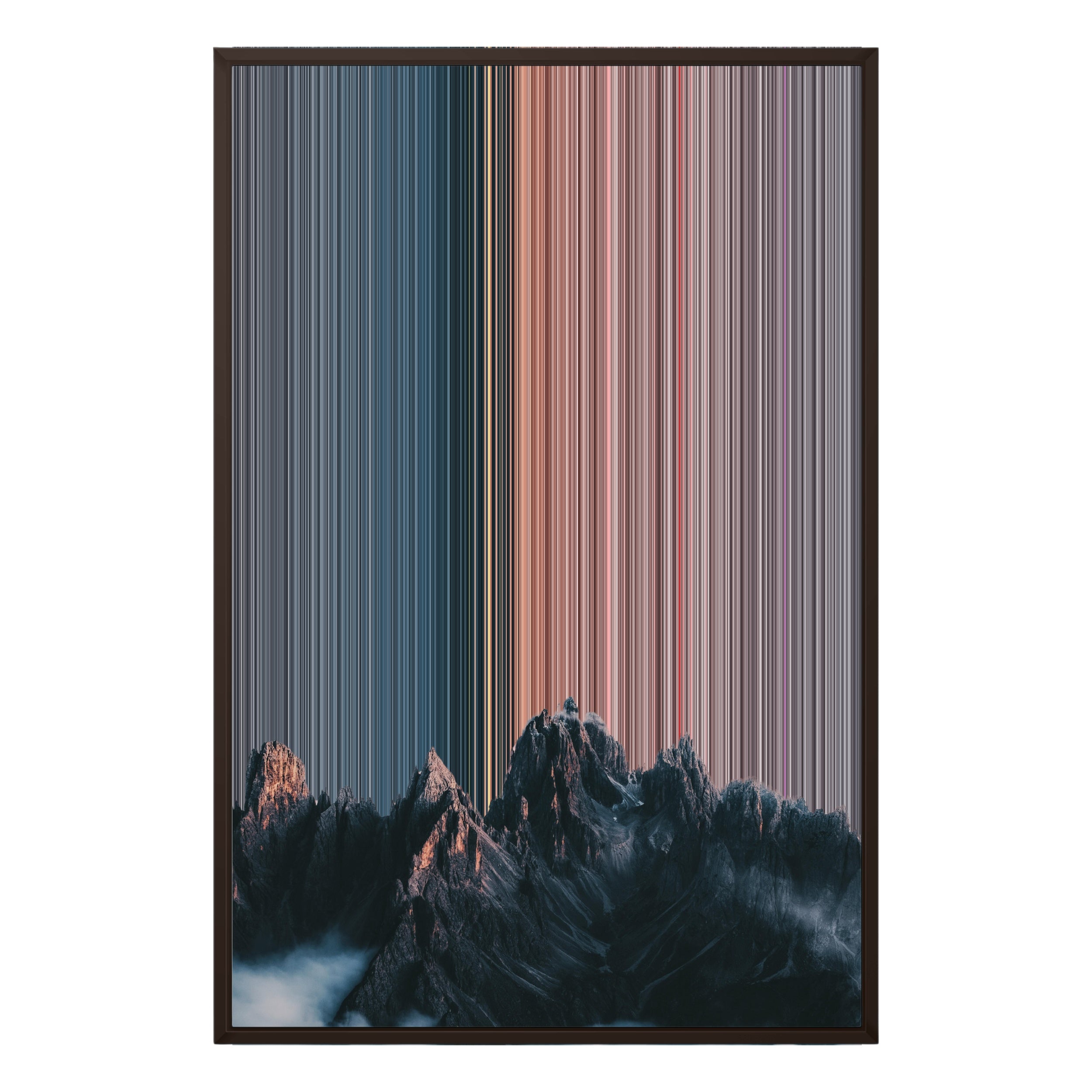 24×35" Framed Canvas - Brown variant