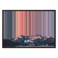 28×20" Framed Canvas - Brown variant