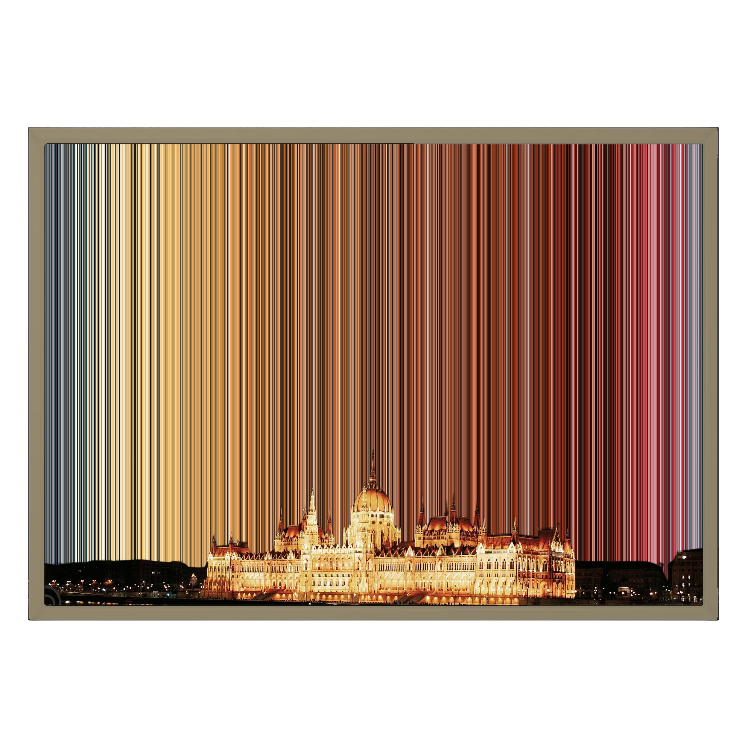 28×20" Framed Canvas - Natural variant