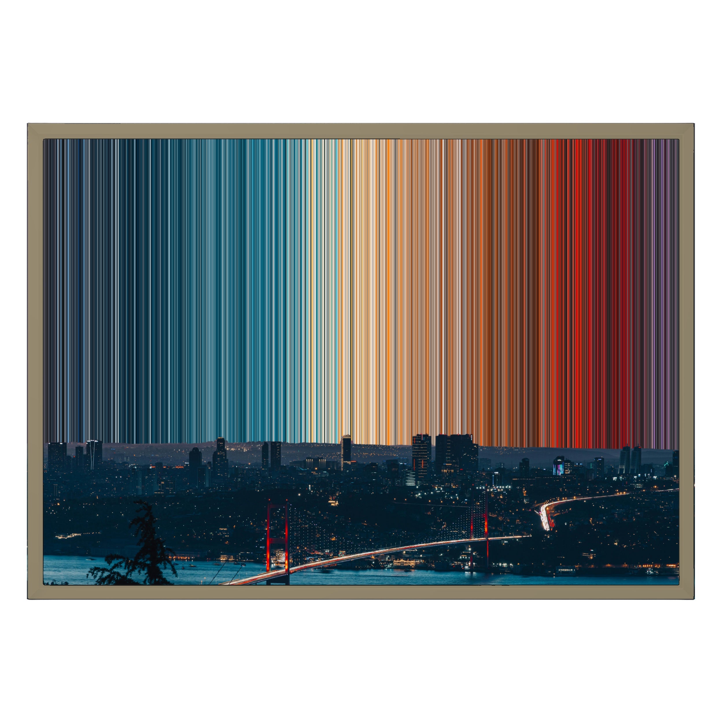 28×20" Framed Canvas - Natural variant