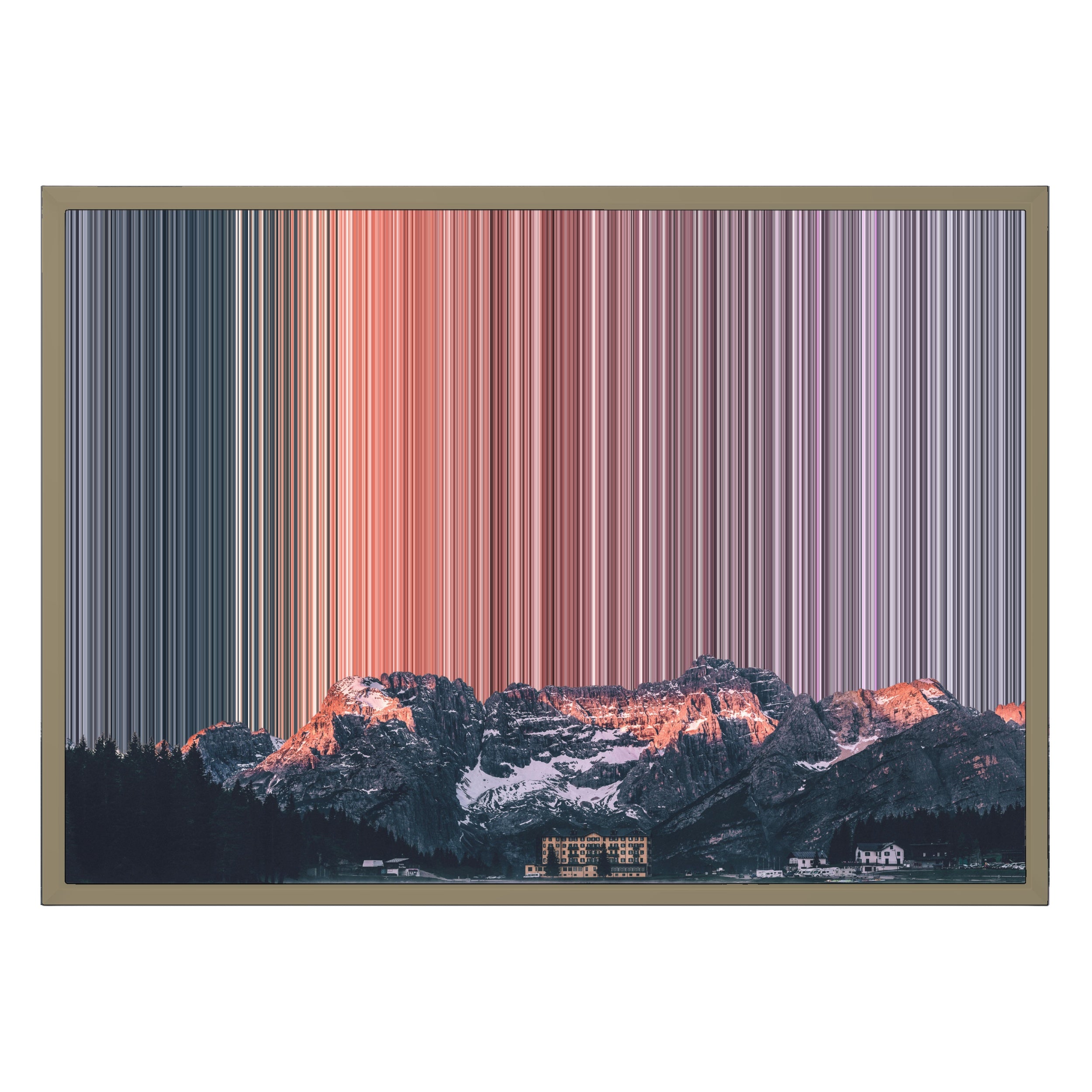 28×20" Framed Canvas - Natural variant