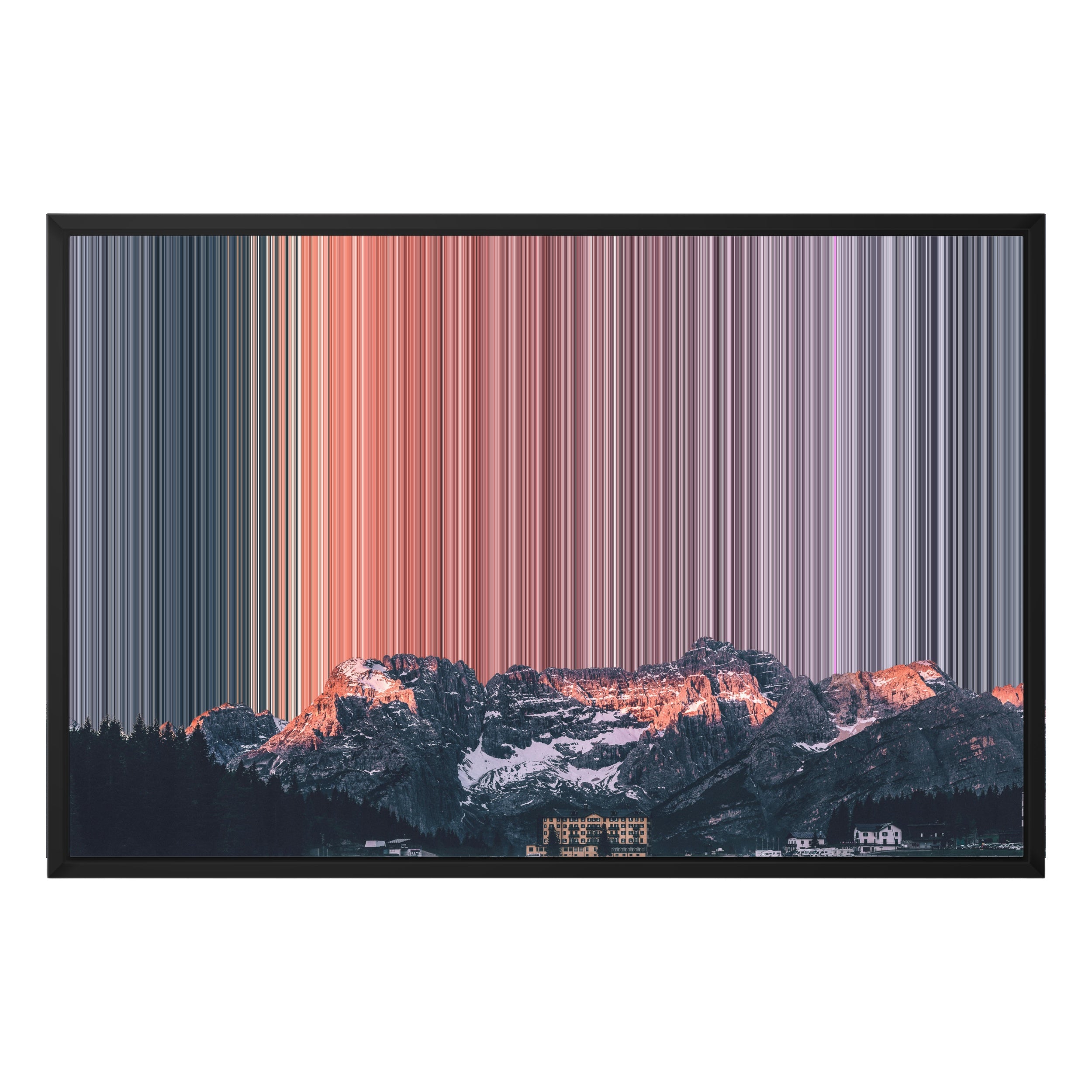 30×20" Framed Canvas - Black variant