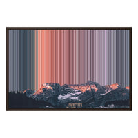 30×20" Framed Canvas - Brown variant