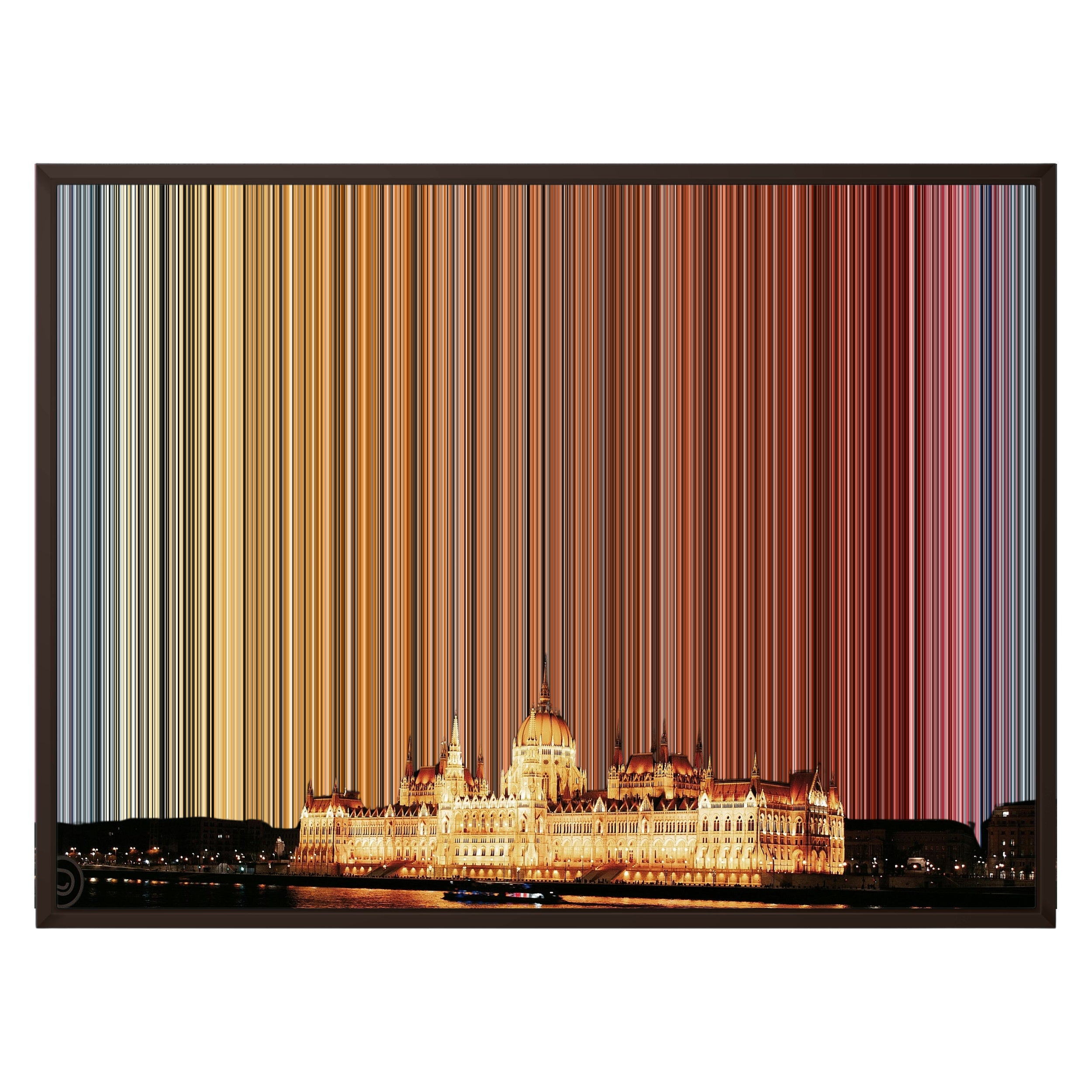 31×24" Framed Canvas - Brown variant