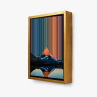 Matterhorn, Schweiz – 3D-Ansicht des gerahmten Leinwandbilds