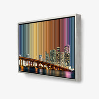 Miami, USA, set i 3D som indrammet lærred